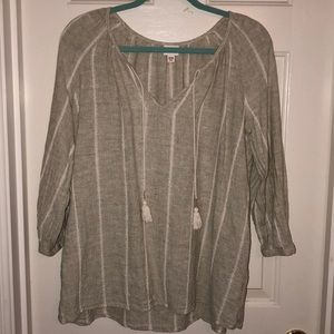 Tan Tunic Top